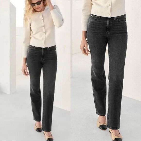 AYR Denim - AYR The LaLa Straight Leg jeans in Vintage Black